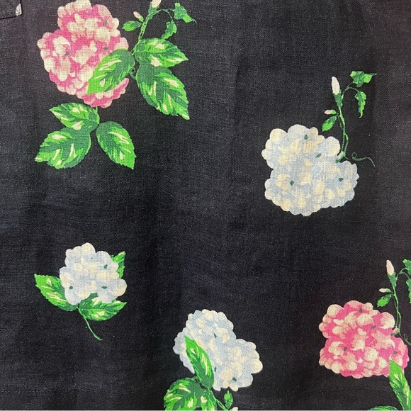 Charter Club 100% Linen Short Tie-Sleeve V Neck Top XL Casual Feminine Beach - Picture 5 of 10